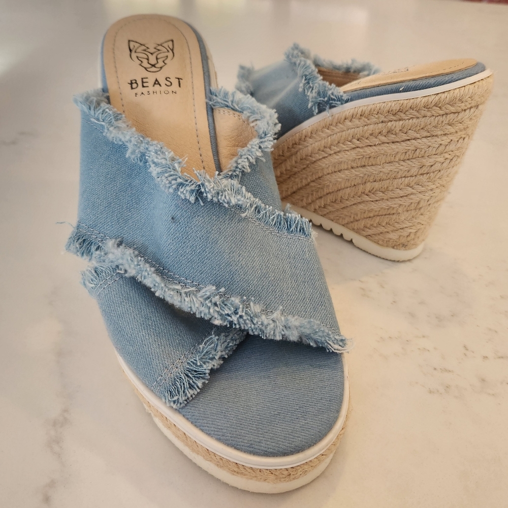 Denim wedge - Picture 2 of 4